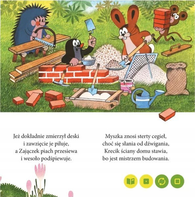 Libër interaktiv Albi Krecik Stories Read with Albik, 300 regjistrime zanore, 18x18cm, shumëngjyrësh