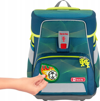 Set magnetik dekorativ Step by Step Magic Mags Burning Soccer, për çantat Grade dhe Kid, me ngjyra nga të gjitha