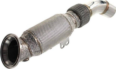Downpipe TurboWorks BMW F30 F32 340i 440i B58, çelik inox, me heat shield