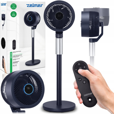 Ventilator në këmbë Trotec ZRF 5500, 70W, shumë i qetë, i zi