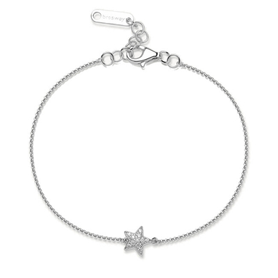 Byzylyk për femra Brosway Star Infinite White Fancy FIW141, i argjendtë