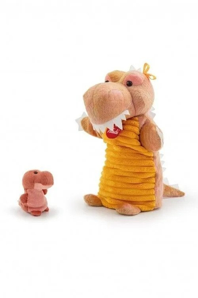 Kukull dore Trudi Little Dinosaur, dinosaurus pelushi, për kalamaj
