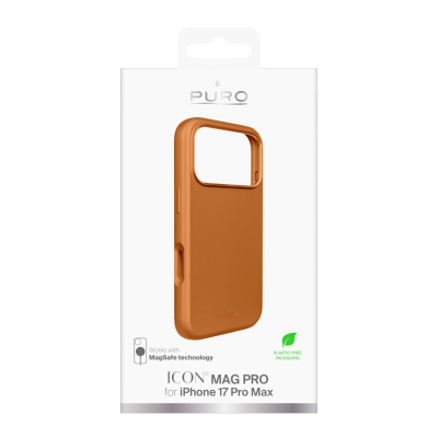 Mbrojtëse telefoni Puro Icon Mag Pro, për iPhone 17 Pro Max, TPU, portokalli