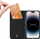 Këllëf telefoni Dux Ducis Skin Pro për iPhone 15 Pro, tip libër, me portofol, i zi