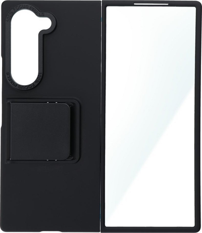 Kapak me këmbë mbajtëse për Samsung Galaxy Z Fold 6, mbrojtës, i zi