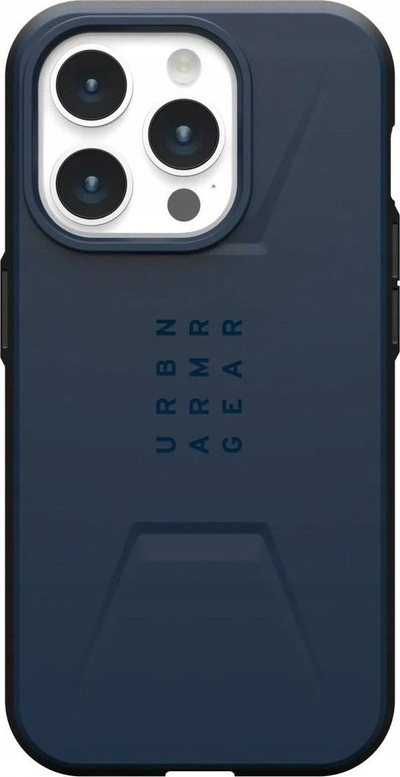 Kapak telefoni UAG Civilian MagSafe për iPhone 15 Pro, i fortë kundër rënieve, ngjyrë mallard blu