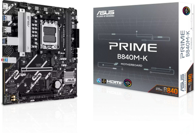 Матична плоча ASUS PRIME B840M-K, Socket AM5, Micro ATX, црна