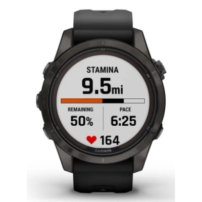 Ora smartwatch Garmin Fenix 7S Pro Sapphire Solar, 42mm, GPS, e zezë