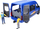 Lodër furgon Bruder MB Sprinter Transfer 02670, me figura, blu