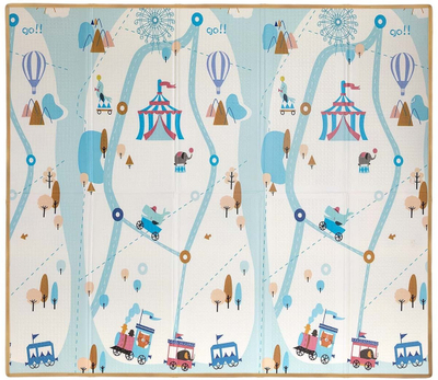 Tapet loje Milly Mally Play Circus and Travel T1, i dyanshëm, i palosshëm