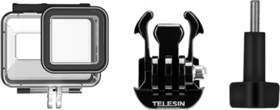 Strehë nënujore Telesin 40m për GoPro Hero 8 Black, plastike, transparente