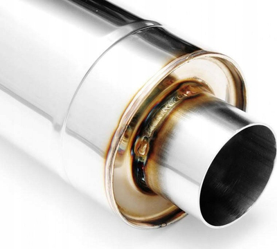 Silenci sportiv RM Sport Center Muffler 57mm 500mm, inox T304, hyrje 57mm