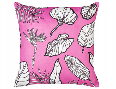 Set jastëkësh dekorativë Beliani MALVA, 45x45cm, kadife me print, rozë