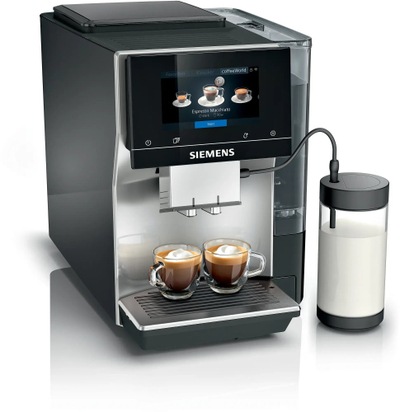 Aparat kafeje Siemens EQ700 TP713R09, automatike, me portafilter, i zi Piano Black