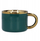 Set filxhani me pjatë dhe lugë Homla SINNES Emerald, porcelan, 200 ml, ngjyrë smerald