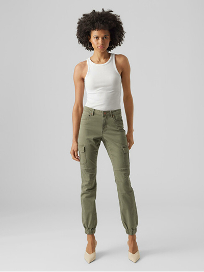 Mbathje Vero Moda VMIVY Skinny Fit 10291832 Ivy Green