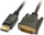 Kabllo Lindy DisplayPort - DVI-D, 1m, e zezë