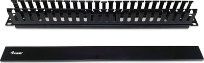 Panel menaxhimi kabllosh Equip 19", për rack, i zi