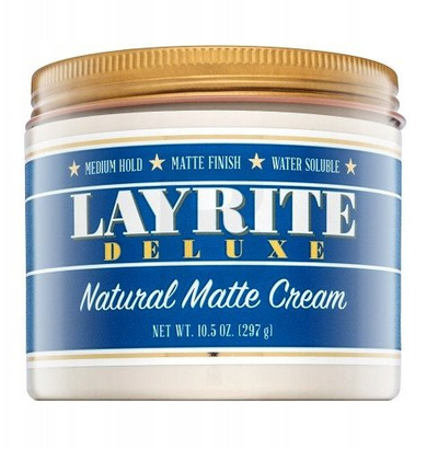 Krem flokësh Layrite Natural Matte Cream, 10.5 oz, mbajtje e fortë, uniseks