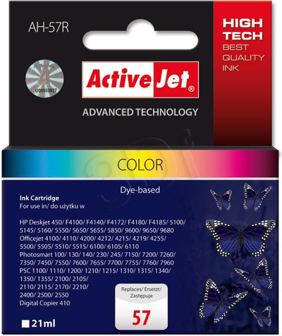 Ngjyrë Activejet AH-57R / C6657A, nr. 57, cian/magenta/e verdhë