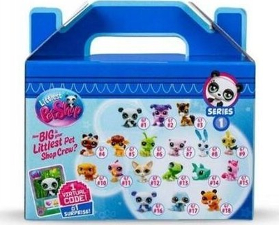 Lodër figurë Hasbro Littlest Pet Shop Gen 7 Pet Surprise Singles, figurë koleksionuese LPS, për kalamaj, shumëngjyrëshe