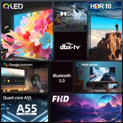 TV smart CHiQ L40QST, 40\", Full HD, i zi