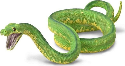 Figurinë gjarpër Collecta Green Python, lodër për kalamajt, jeshile