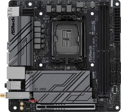 Pllakë amë ASRock Z790M-ITX WIFI, e zezë