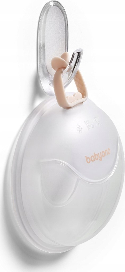 Kolektor qumështi gjiri BabyOno Breast Milk Collectors, set 2 copë, pa BPA, transparent