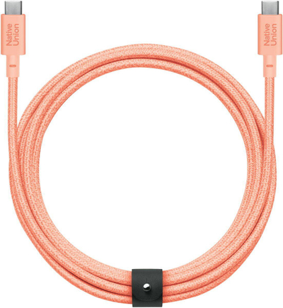Kabllo USB C në USB C Native Union Belt Cable XL, 3m, 100W, portokalli