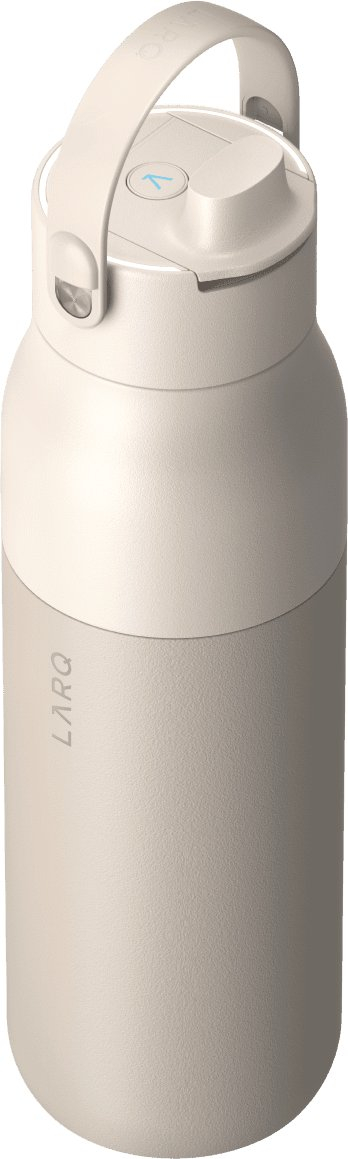 Shishe uji LARQ PureVis 2, 1L, çelik inox termo, e bardhë