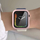 Mbrojtëse me xham Alogy për Apple Watch 7, 45 mm, rozë
