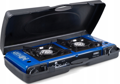 Shporet turistik me gaz Promis KGC200, dy plateta, me valixhe transporti