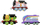 Set lodrash tren Thomas &amp; Friends Color Changers, 3 lokomotiva metalike, për kalamaj