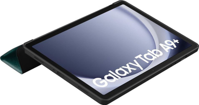 Mbrojtëse tablet Tech-Protect Smartcase Sad Cat Galaxy Tab A9+ 11", funksion qëndrimi, jeshile