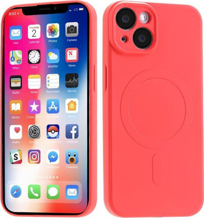 Mbulesë telefoni MX Liquid Armour për iPhone 14 Pro, silikon, MagSafe, e kuqe