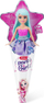 Kukull ZURU Sparkle Girlz Mini Pop, në paketim si kornet akulloreje, me flokë dhe fustan shumëngjyrësh