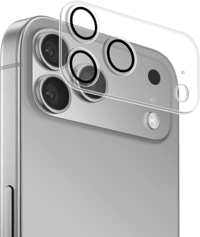 Заштитно стакло за камера Puro за iPhone 17 Pro, калено стакло 9H, проѕирно