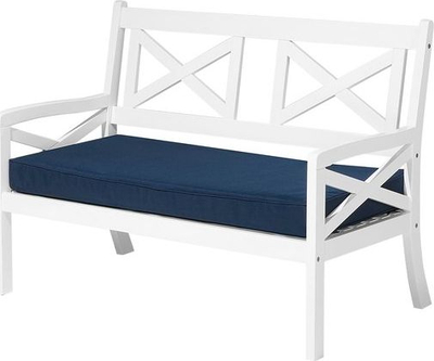 Stol kopshti Beliani Baltic, 121 cm, dru akacie, i bardhë
