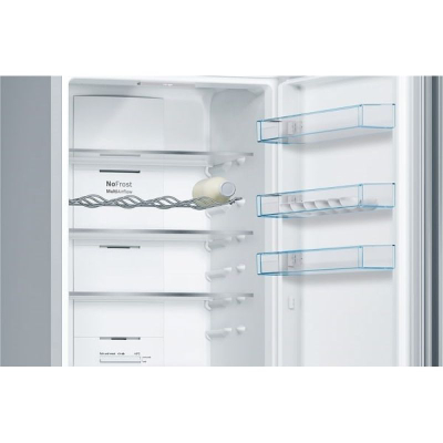 Frigorifer kombinë Bosch KGN39VWEB, 2.03m, 368L No Frost, i bardhë