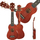 Ukulele soprano Luna Guitars Supremo UK21 DW, 21", dru i errët