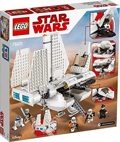 Set lodrash LEGO Star Wars 75221 Imperial Landing Craft, anije kozmike, 9+ vjeç, e bardhë