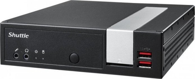 Mini PC barebone Shuttle XPC Slim DL20N6V2, Intel Pentium Silver N6005, pa ventilator, ngjyrë e zezë