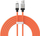Kabllo karikimi Baseus CoolPlay USB në Lightning, 2.4A, 2m, portokalli