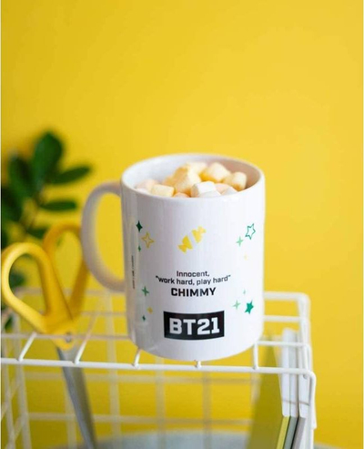 Filxhan Line Friends BT21, qeramik 300ml, me figura, shumëngjyrësh