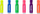 Set markerësh highlighter pastel, 6 copë, shumëngjyrëshe
