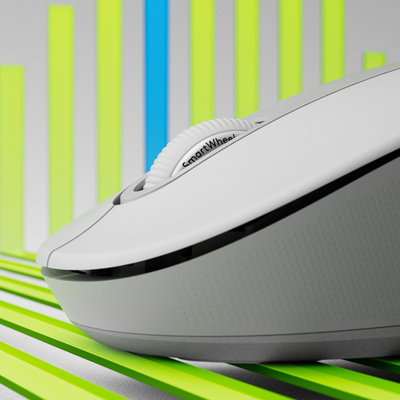 Maus Logitech Signature M650 L, RF Wireless + Bluetooth, i bardhë
