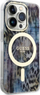 Kapak telefoni Guess GUHMP14LHLEOPWB për iPhone 14 Pro 6.1", MagSafe, leopard blu