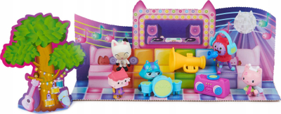 Set lojërash muzikor Gabby's Dollhouse Groove with Gabby & Friends, me figurina, shumëngjyrësh