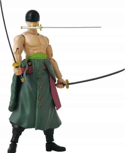 Figurë aksioni BANDAI Anime Heroes One Piece Roronoa Zoro, 17 cm, me 3 shpata, shumëngjyrëshe